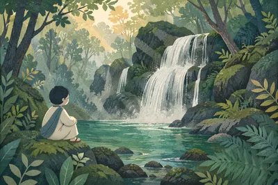 Forest Waterfall and Emerald Pool Serenity