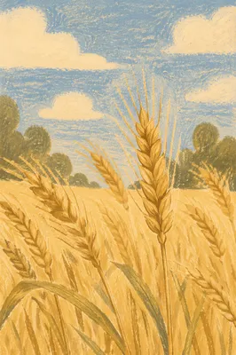 Golden Hour Wheat Field Breeze