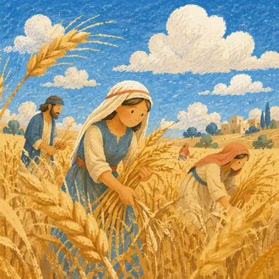 Golden Wheat Field Swaying in Summer Wind