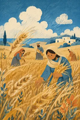 Golden Wheat Field Swaying in Summer Wind