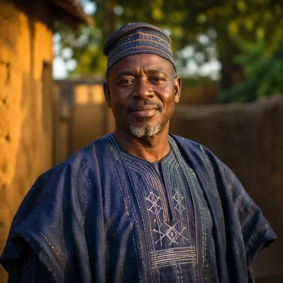 Dignified African Man in Traditional Attire
