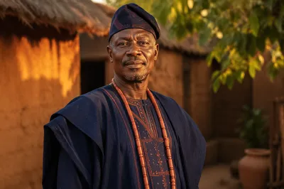Dignified African Man in Traditional Attire