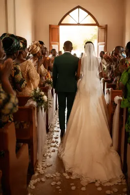 Joyful African Wedding Celebration in Church