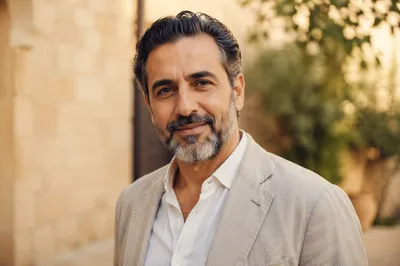 Warm Portrait of Dignified Arab Man