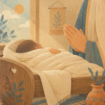 Peaceful Newborn in Morning Nursery Light