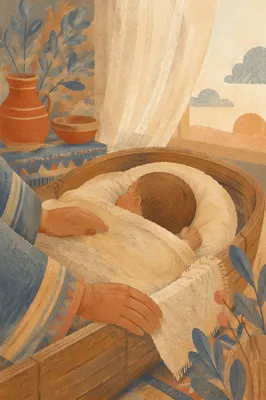 Peaceful Newborn Sleeping in Dawn Nursery