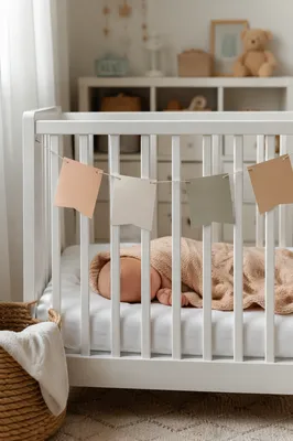 Peaceful Newborn Sleeping in Cozy Nursery