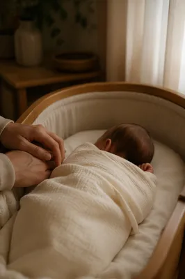 Peaceful Newborn in Dawn Nursery