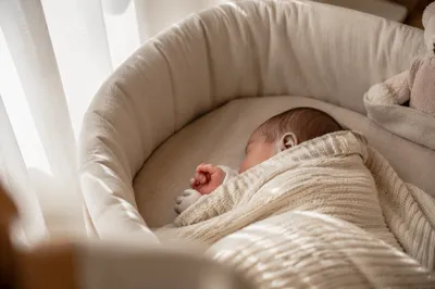 Peaceful Sleeping Newborn in Soft Blanket