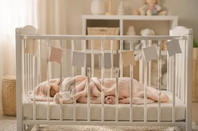 Peaceful Newborn Sleeping in Cozy Nursery