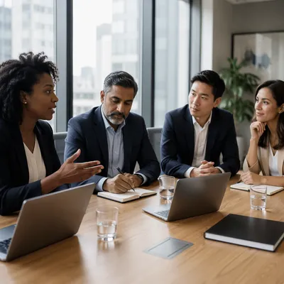 Diverse Business Team in Conference Room