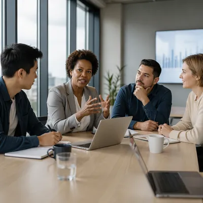 Diverse Business Team in Conference Room