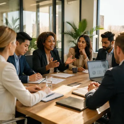 Diverse Business Team in Conference Room