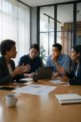 Diverse Business Team in Conference Room