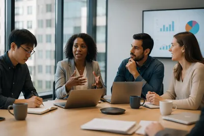 Diverse Business Team in Conference Room