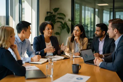 Diverse Business Team in Conference Room