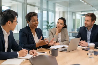 Diverse Business Team in Conference Room