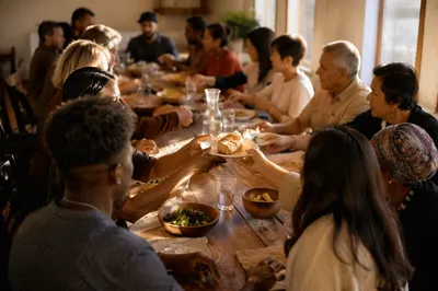 Multicultural Fellowship Around a Shared Table