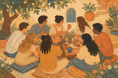 Joyful Diverse Youth Fellowship in Garden