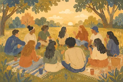 Diverse Youth Fellowship in Golden Hour Park