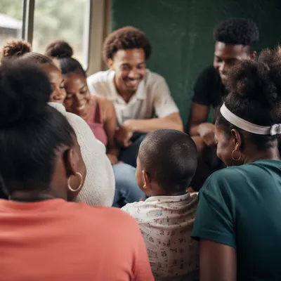 Diverse Youth Fellowship with Joyful Laughter