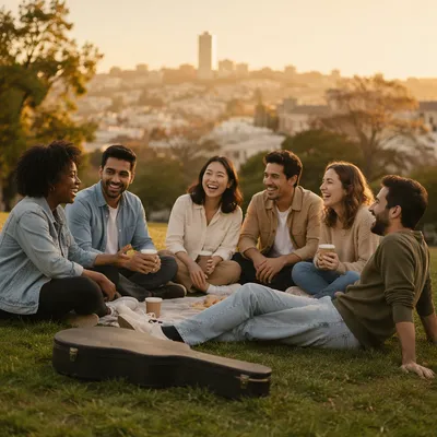 Diverse Youth Fellowship in Golden Hour Park
