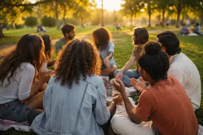 Diverse Youth Fellowship in Golden Hour Park