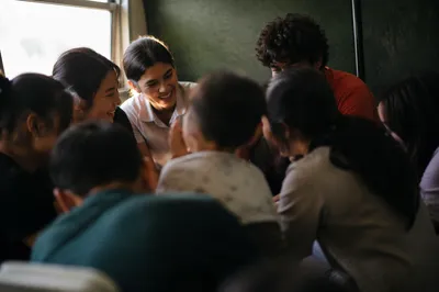 Diverse Youth Fellowship with Joyful Laughter