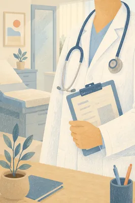Trustworthy Doctor in Modern Medical Office
