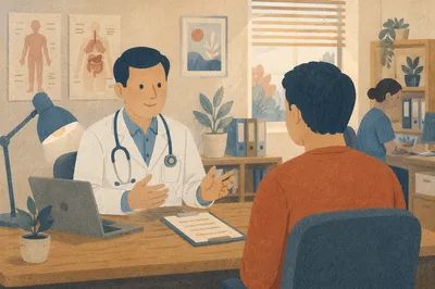 Doctor Consultation in Modern Office Setting