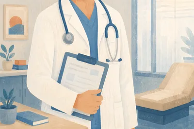 Trustworthy Doctor in Modern Medical Office