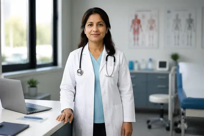 Female Doctor in Modern Medical Office