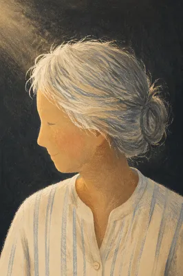 Dignified Elderly Portrait With Gentle Smile