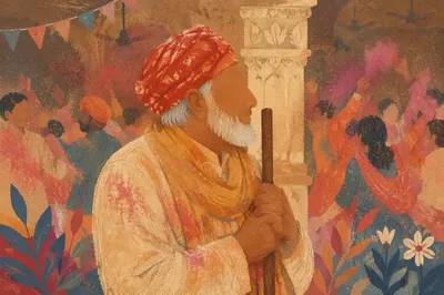 Gentle Elder Portrait at Community Celebration