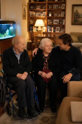 Warm Intergenerational Family Fellowship at Home