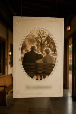 Heritage Family Card in Church Hallway