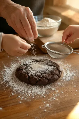 Grandmother Baking Cookies with Grandchildren