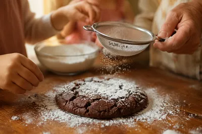 Grandmother and Grandchildren Baking Cookies Together