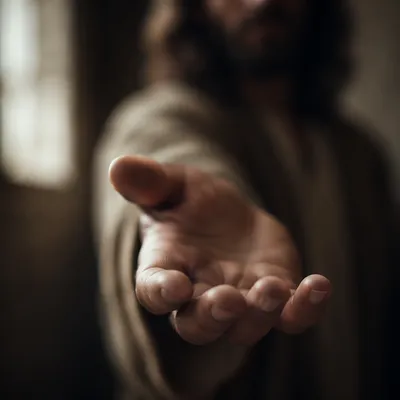 Gentle Hand Reaching Toward the Viewer
