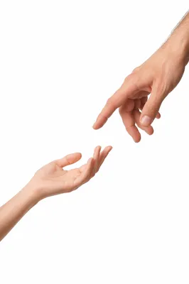 Hands Reaching in Gentle Connection