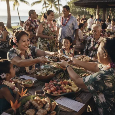 Beachside Family Feast at Golden Hour