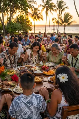 Sunset Community Feast in Tropical Park
