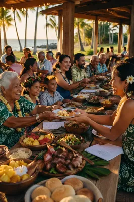 Beachside Family Feast at Golden Hour
