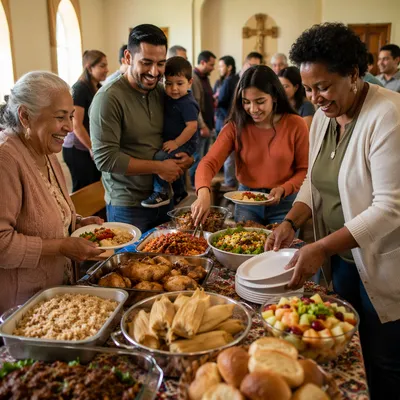 Community Potluck in Church Fellowship Hall