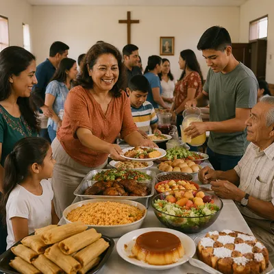 Community Potluck in Church Fellowship Hall