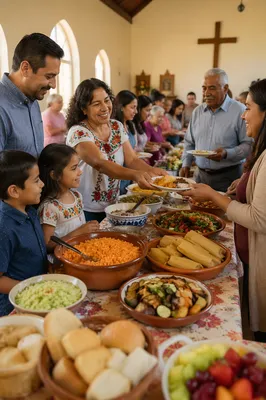 Community Potluck in Church Fellowship Hall