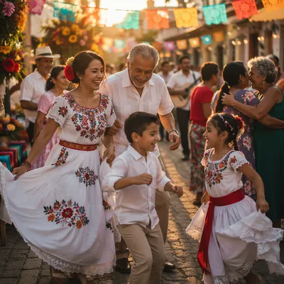 Joyful Neighborhood Festival at Golden Hour