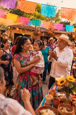 Joyful Hispanic Community Festival in Plaza