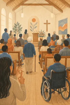 Welcoming Inclusive Church Service Gathering
