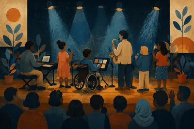 Inclusive Church Service Music on Stage